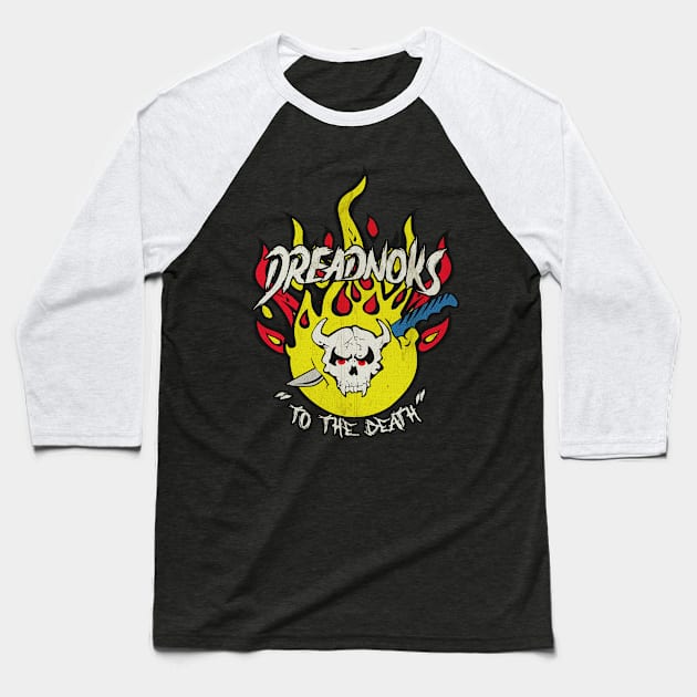 Dreadnoks Flaming Skull // 1984 Vintage Baseball T-Shirt by Kiranamaraya